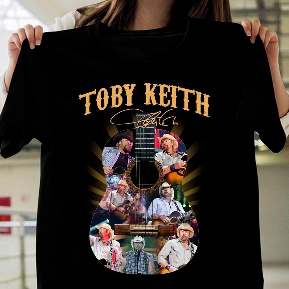 Toby Keith Signature Heavy Cotton Black Full Size Unisex Shirt KN088 XXXXL
