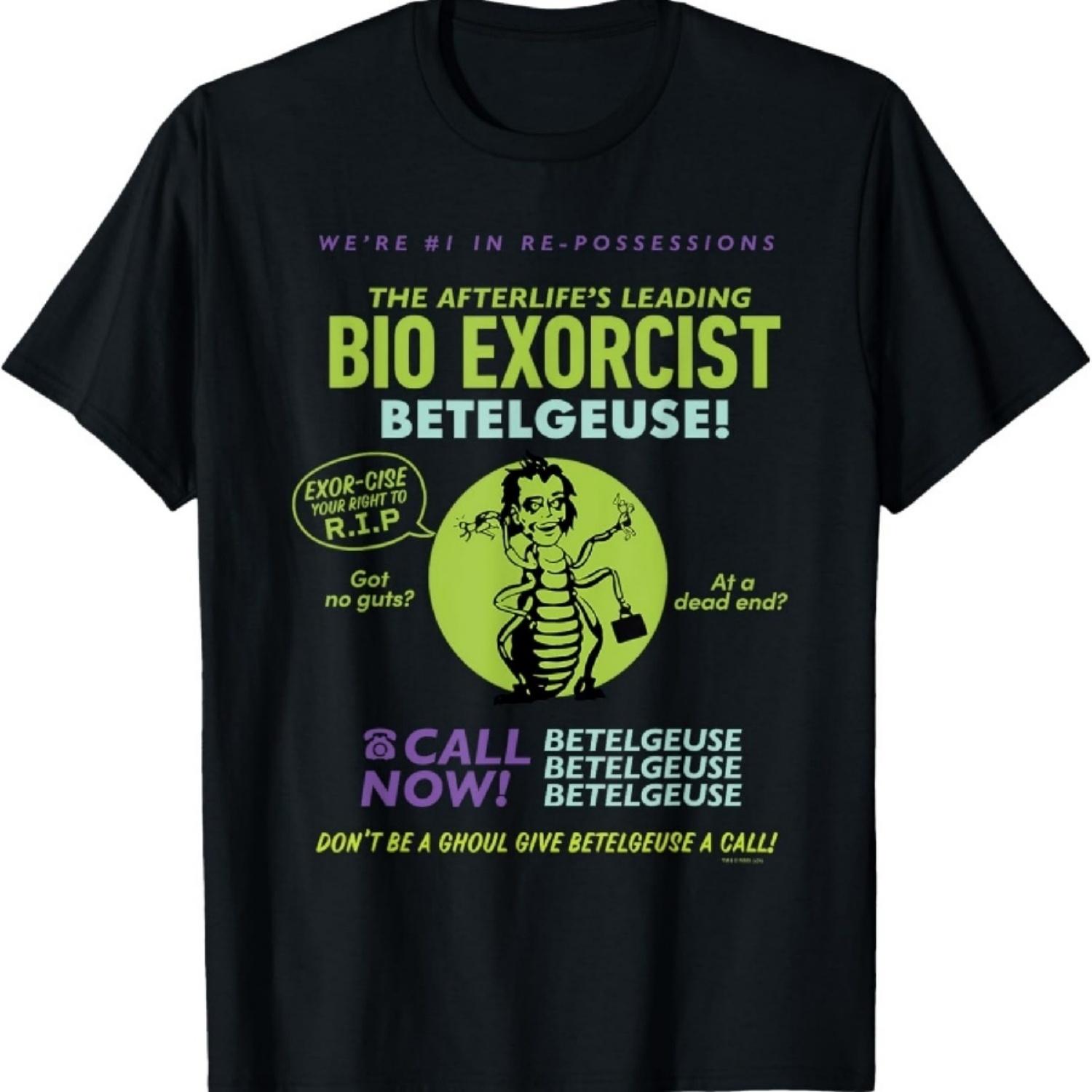 

Beetlejuice Afterlife s Leading Bio Exorcist Betelgeuse Ad T-Shirt S
