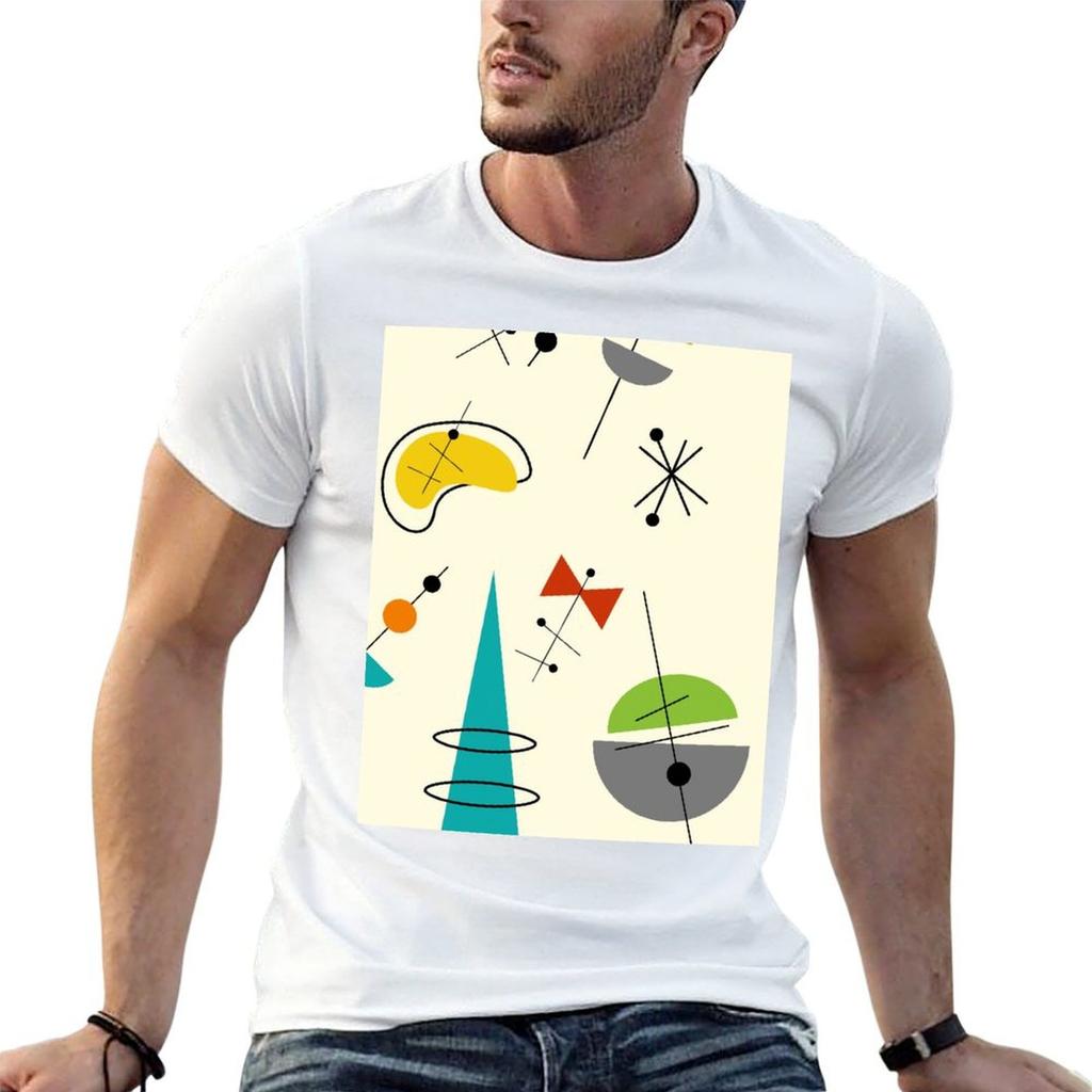 Modern Mid Century  TShirt No Iron Casual Short Sleeve Top