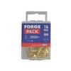 Forgefix Holzschrauben, Geschlitzt, Rah, Messing, Forgepack