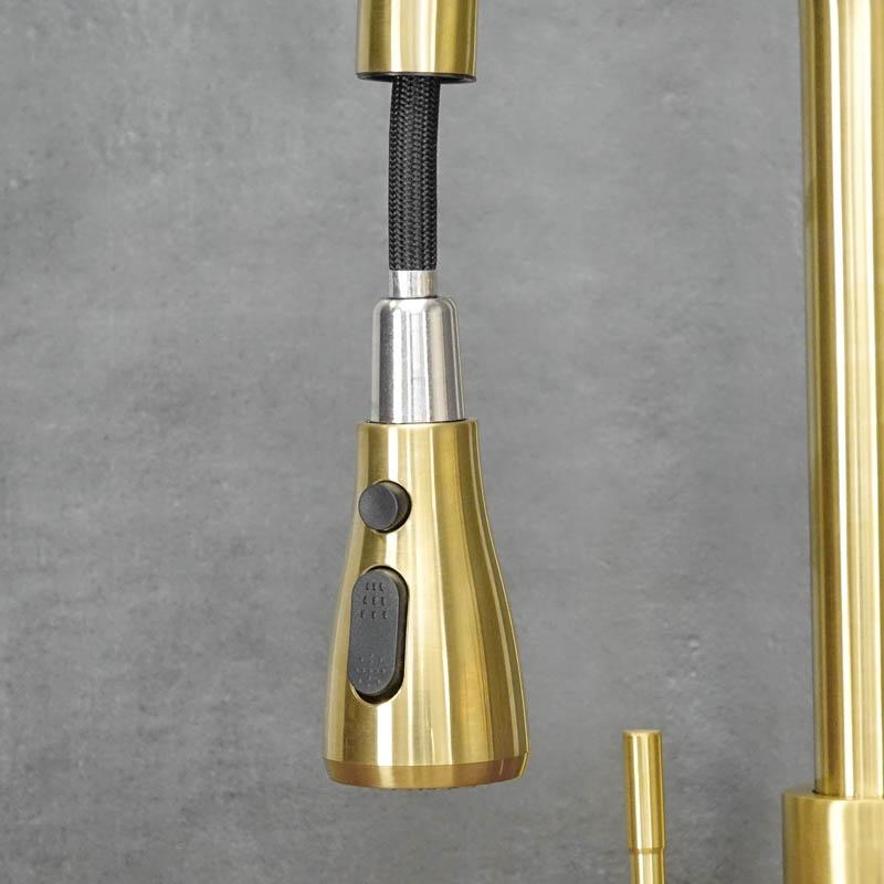 SIMPLE antique brass freestanding kitchen tap