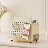 Household Desktop Organizer Perforated Board Storage Stationery Organizer  Tabletop Display
