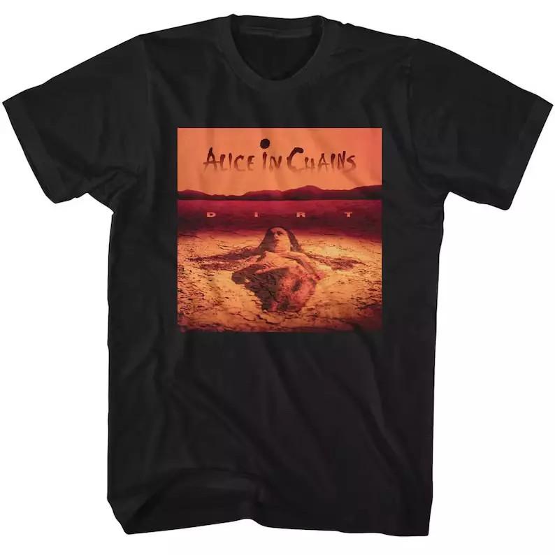 Alice In Chains Dirt Album Cover Black Unisex T-Shirt XXL
