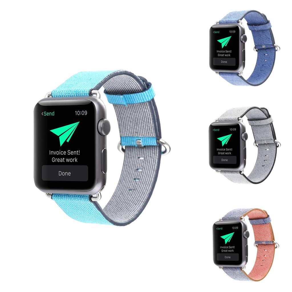 For Apple Watch Multi Color Woven Adjustable Strap For Fashionable Men And Women