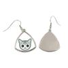 Burmilla - elegante Metallohrringe als Geschenk von der Marke Art-Dog