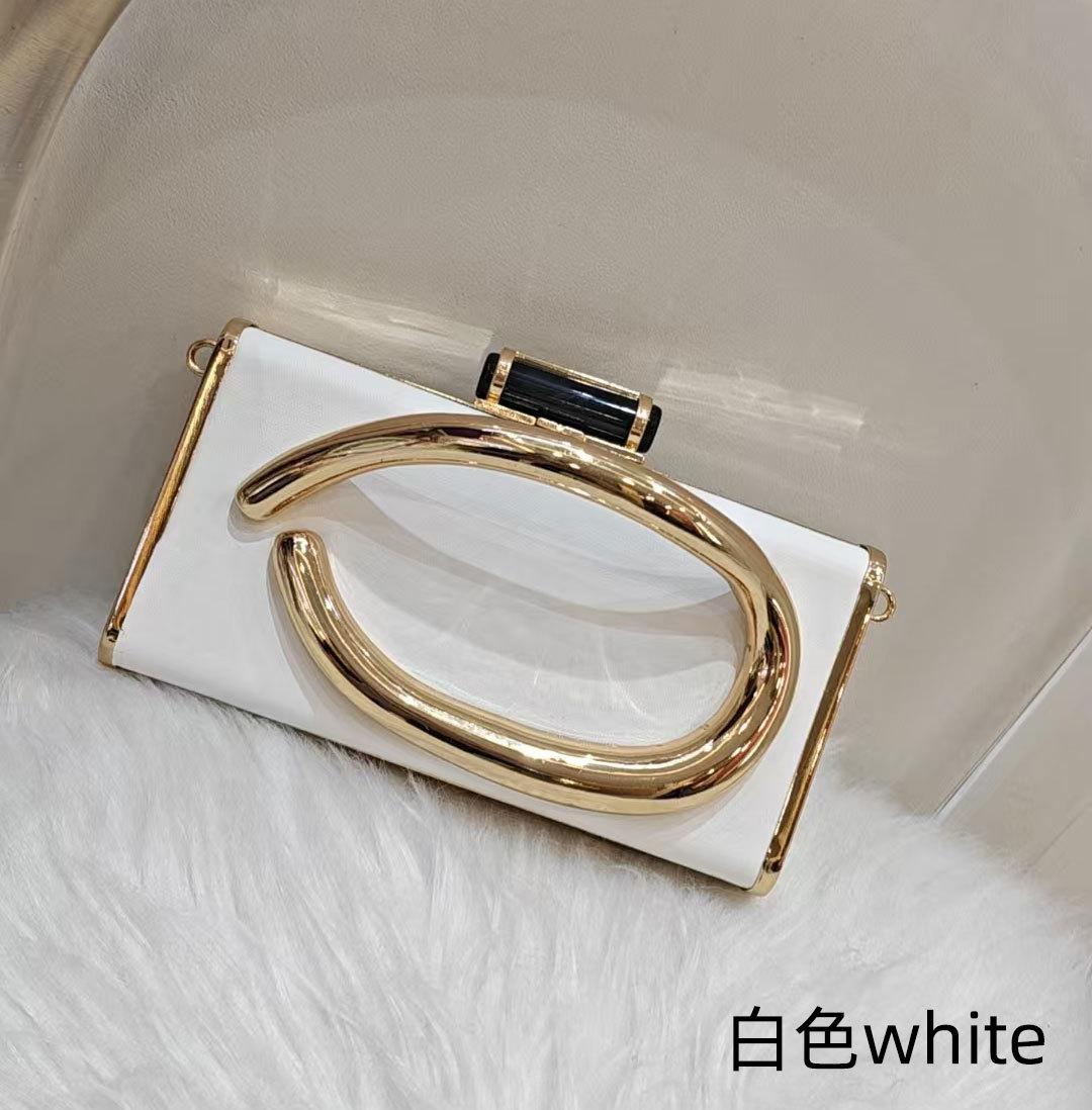 

2025 new niche baguette handbag hardware handle box bag crossbody small square bag women s bag