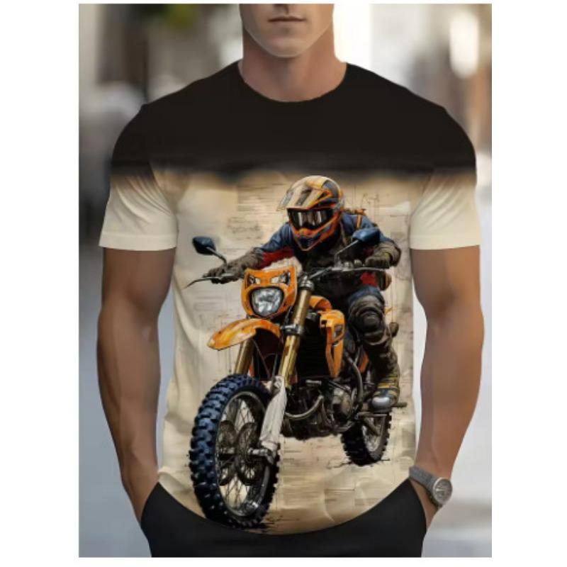 

Мужская футболка с 3D-принтом, с круглым вырезом, летняя, повседневная, свободного кроя, мужская, быстросохнущая, дышащая, удобная 6XL