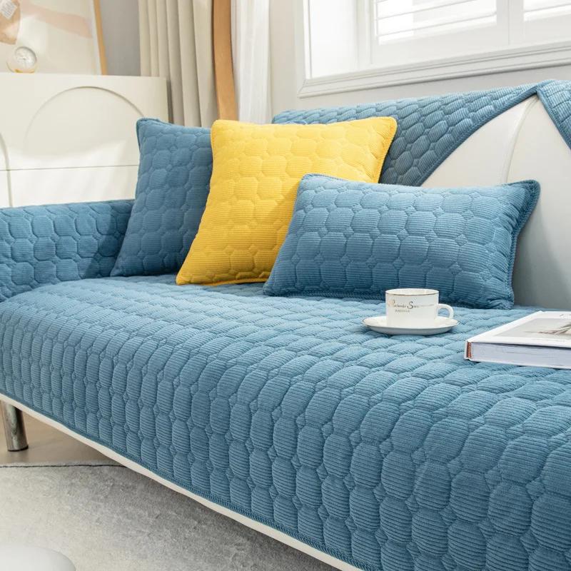 

Универсальный чехол для дивана-полотенца, утепленный плюшевый чехол для дивана, европейский противоскользящий чехол для дивана, полотенце для дивана для декора гостиной A 70x70cm 1pc