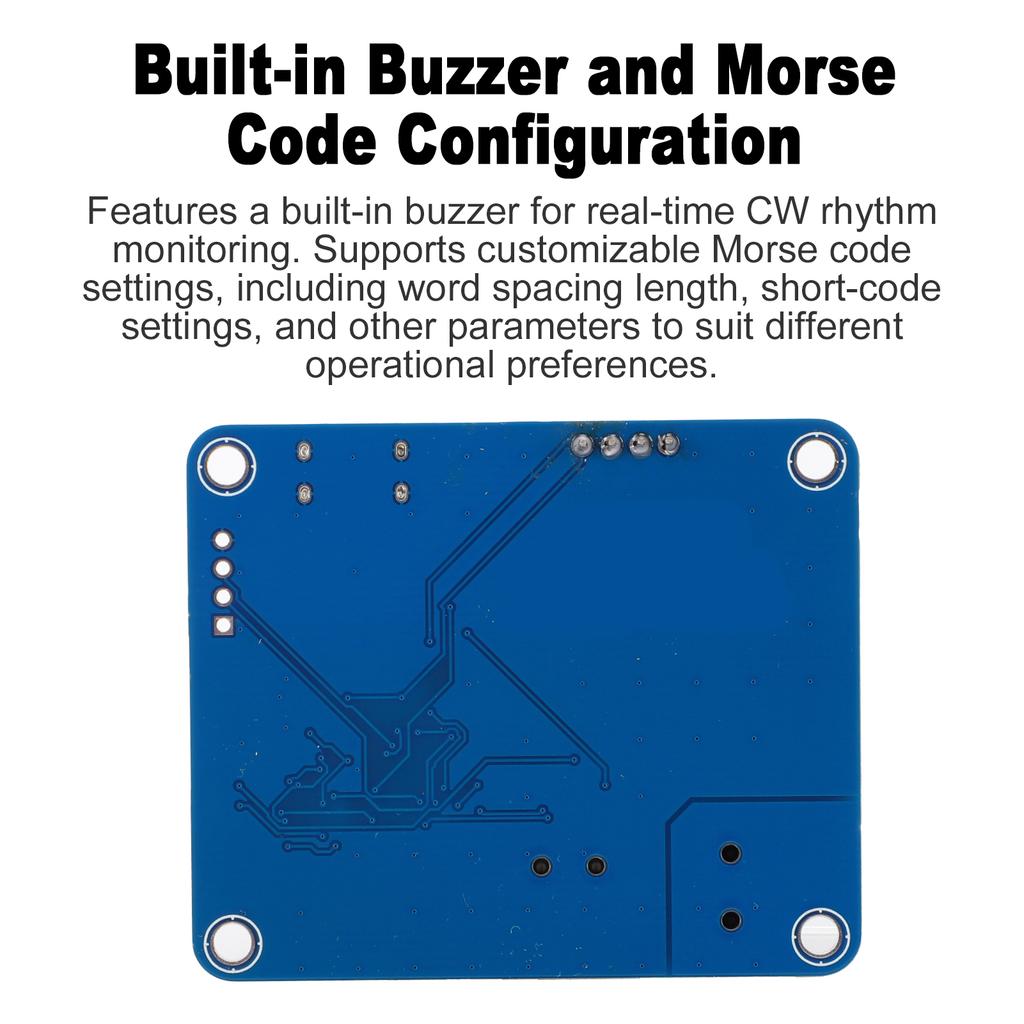 CW Practice Keyboard with OLED Display and USB Interface, Morse Code Keyer for Training