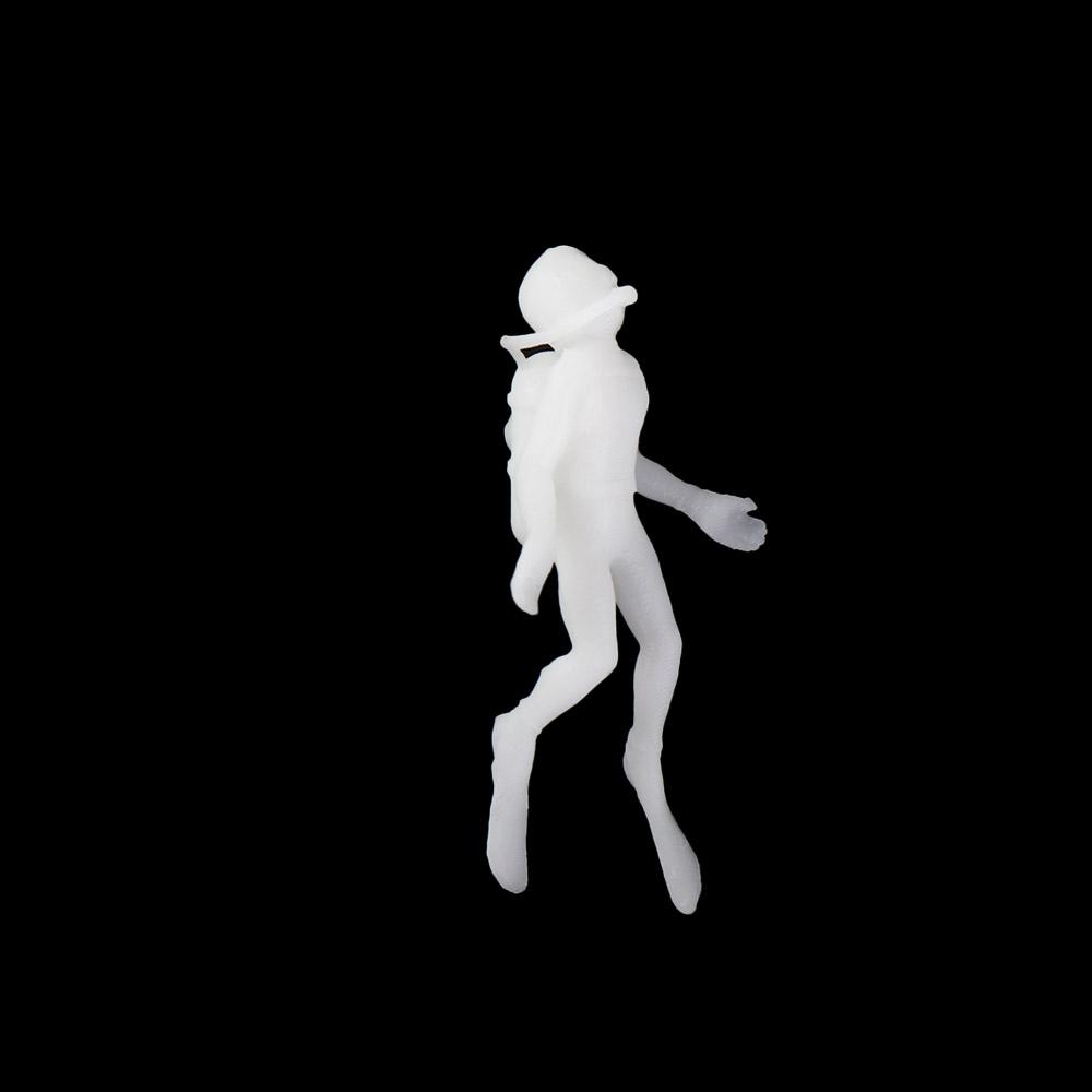 Unpainted Micro Landscape Diver Model Decorative Diver Figurine Toys Desk Decoration