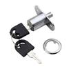 Lock Cam Cylinder Lock 22mm 0.9in 32mm 1.3in Aluminum Alloy Doors Cabinet Doors Silver Suitable For Cabinet Doors