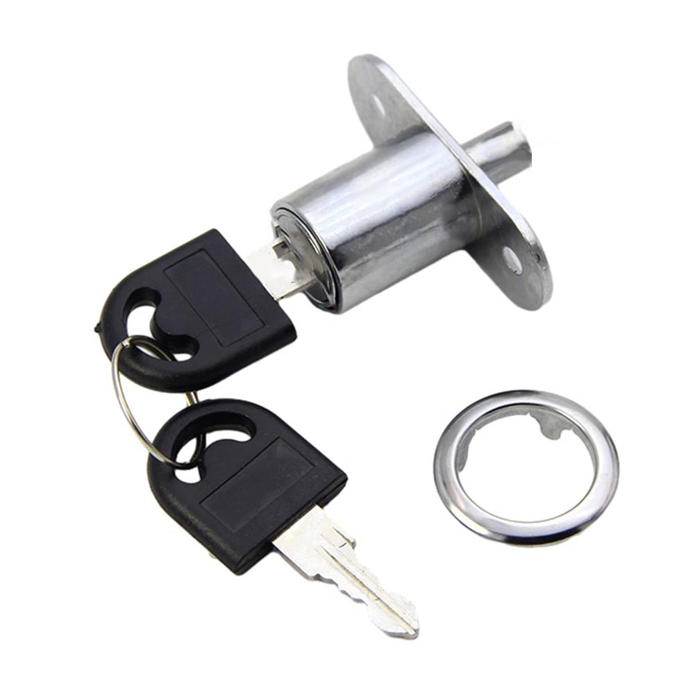 Lock Cam Cylinder Lock 22mm 0.9in 32mm 1.3in Aluminum Alloy Doors Cabinet Doors Silver Suitable For Cabinet Doors