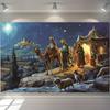 1 Piece Bohemian Style Fantasy Night Scene Background Holiday Decoration No Need for Electricity