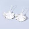 Ginkgo Leaf Alloy Ear Hook Earrings - Trendy European & American Retro Fashion for Women