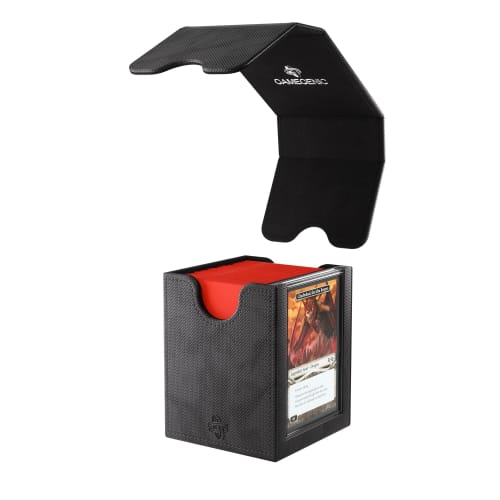 Gamegenic Squire Plus 100+ XL Convertible Deck Box - Holds 100 Double-sleeved Cards! Premium Commander Card Case, Detachable Slide Card Case, Armor Fi