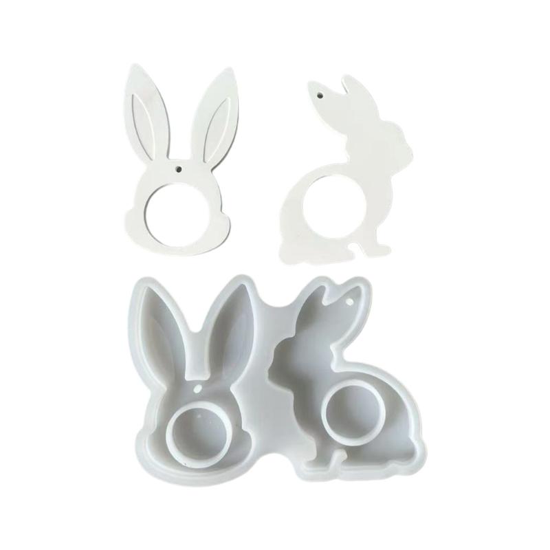 Lebensmittelechtes Silikon Osterhasen Sitzende Hasen Form Für Kerzenherstellung Heimdekoration Handwerkskunst
