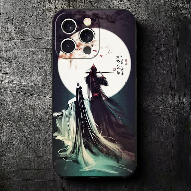 Mo Dao Zu Shi Anime Soft Phone Case for iPhone 16 16E 17 Air 15 Pro Max 14 Plus 13 Mini 11 12 7 Black Cover Back Shell