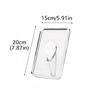 1PC Acrylic Desktop Bookshelf Transparent Ins Abstract Art Creative Flower Vase Ornaments Home Decoration
