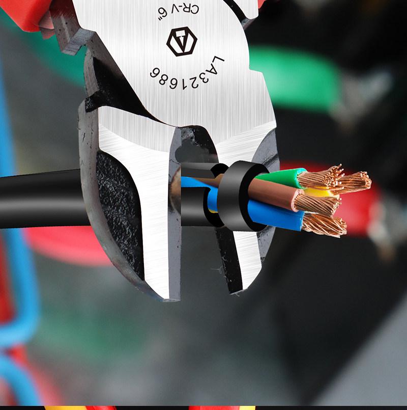 VDE Certified 1000V Insulated Electrician Pliers - Combination, Wire Cutters, Needle Nose, and Angled Pliers
