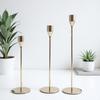 3Pcs Rust-proof Luxury Candlestick High Footed Wedding Candle Stand  Living Room
