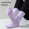 Women Yoga Socks Professional Anti Slip Indoor Fitness Pilates Floor Active Mid-Calf Socks