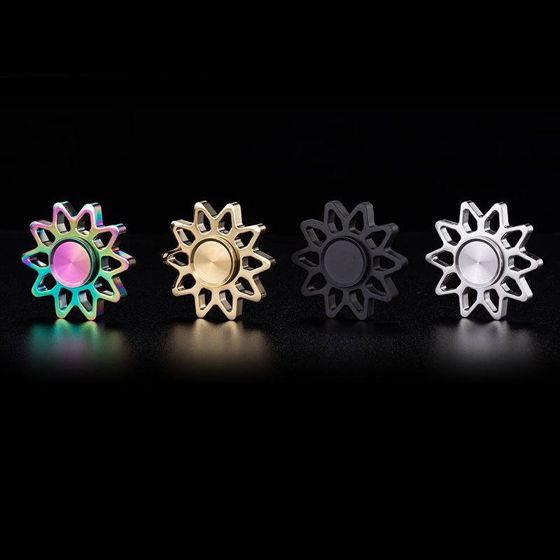 Sun God Mini Fidget Spinner EDC Metal Spinning Top Tip Stress Relief Toy Gyro Relieve Stress Antistresse for Autism Children