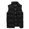 Men's Light Cotton Sleeveless Waistcoat - Warm Outerwear for Spring, Autumn, and Winter