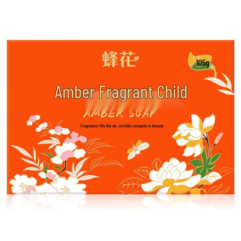 Bee & Flower Amber Scented Soap Bars