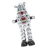 Metal Fencing Robot Adult Clockwork Walking Figurine Toy for Collection Birthday Holiday Gift