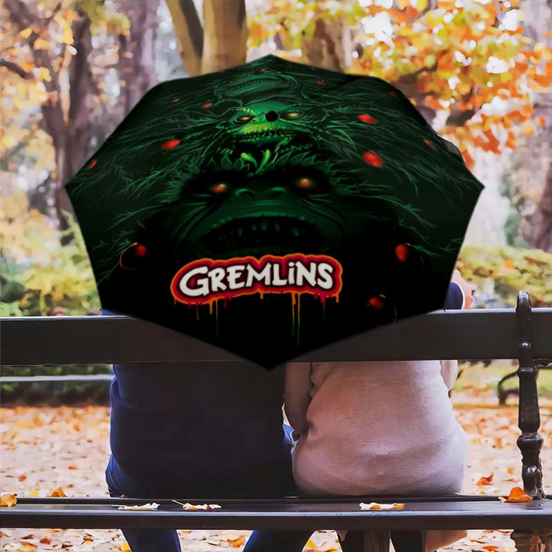 Nightmare Forest: Gremlin Shadows Folding umbrella travel Suitable for all seasons Three folds Umbrella light