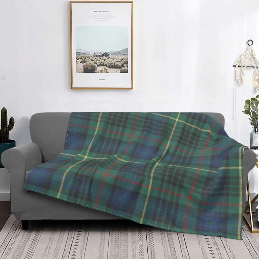 Coperte Plaid Tartan Rosso Clan Stewart Coperta in Flanella Ultra-Morbida Leggera Decorazione per la Casa Pile per Uomini Donne Bambini