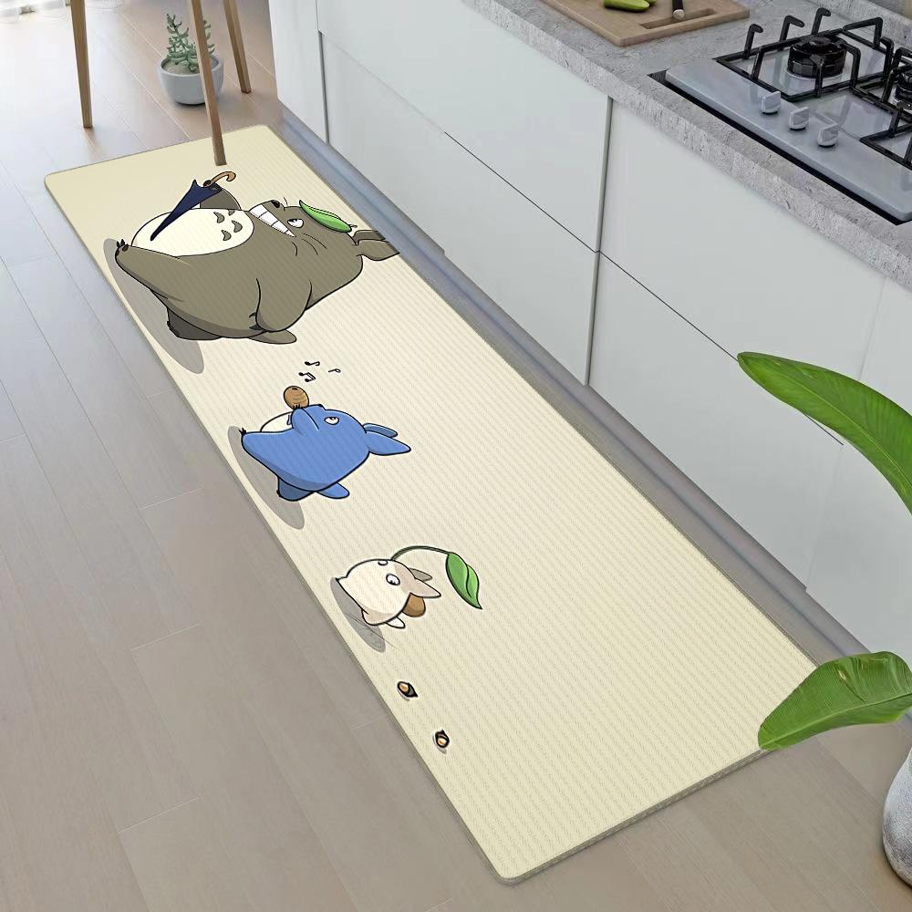 Tapis de Porte d'Entrée Anime Pour Totoros Tapis de Cuisine Antidérapant Tapis de Salon Tapis de Balcon Salle de Bain Tapis de Sol Tapis