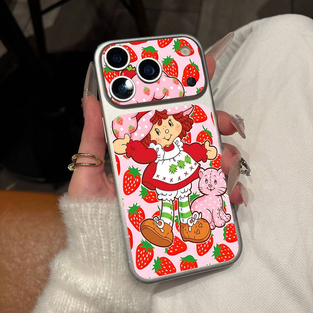 Cartoon Girl S-Strawberry S-Shortcake For IPhone 17 Pro 17 Pro Max Rear Skin Wrap Decal Protective Sticker