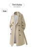 2026 Spring/Autumn Youth Trendy Double-Breasted Mid-Length Trench Coat