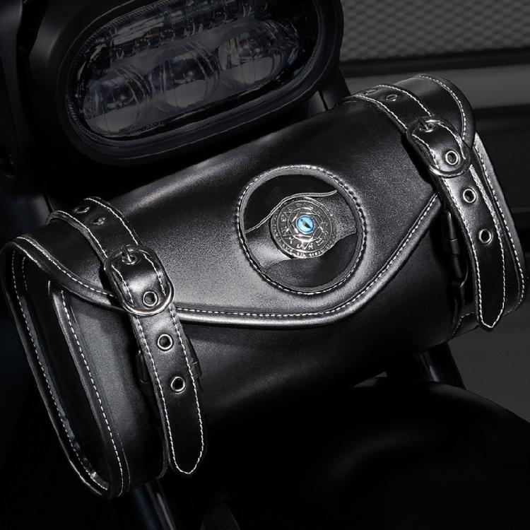 Motorbike Tool Bag Front Fork Handlebar Bag Storage Pouch Universal Bag Motorcycle Front Bag Vintage Saddlebag