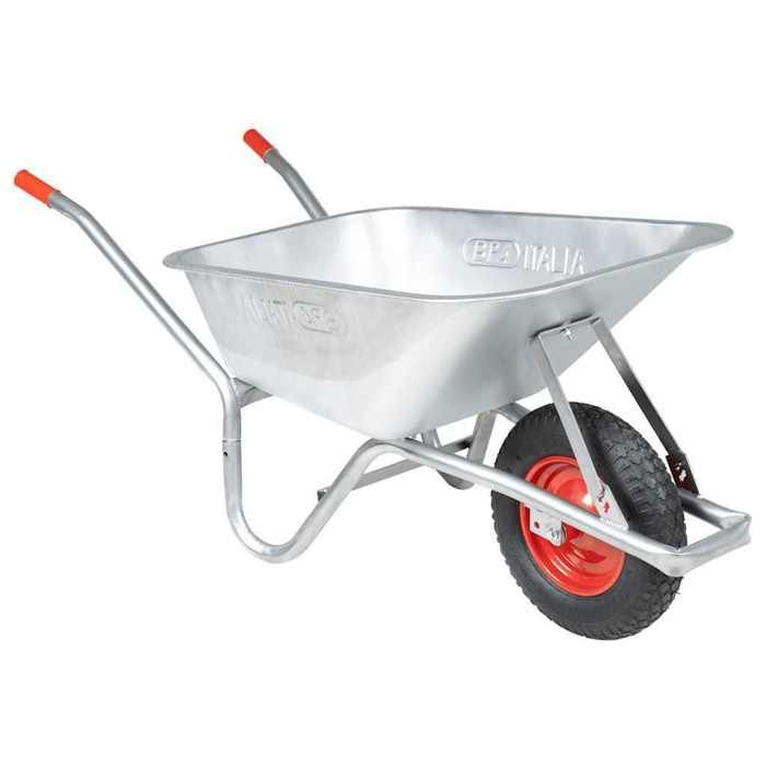 Brouette - vidaXL - Acier galvanisé et plastique - 90L - 150kg - Rouge