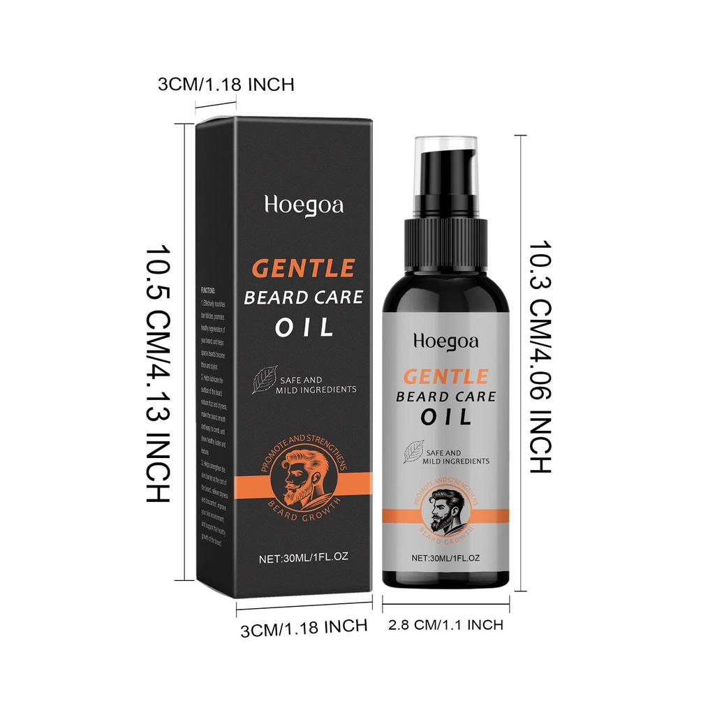 Nourishing Beard Set – Oil + Roller. Tames, softens, and moisturizes beard hair for a stronger, healthier look.