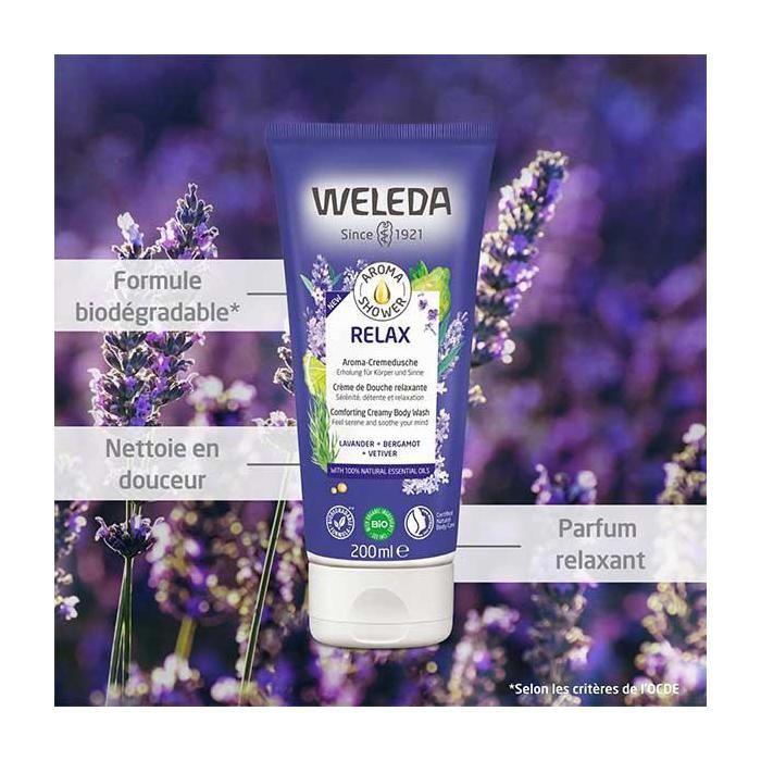 Crème De Douche - Weleda - Aroma Shower Relax - 200ml - Biodégradable - Femme