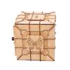 DIY Drewniane Puzzle 3D Skrzynka Skarbów Pudełko do Przechowywania Biżuterii dla Dziewczynki Model Mechaniczny Walentynki
