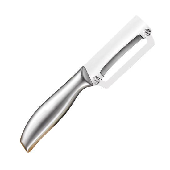 Fruits Vegetable Peeler Stainless Steel Blade Sugar Cane Peeler Rust-Resistant Dishwasher Safe Kitchen Tool for Peeling B