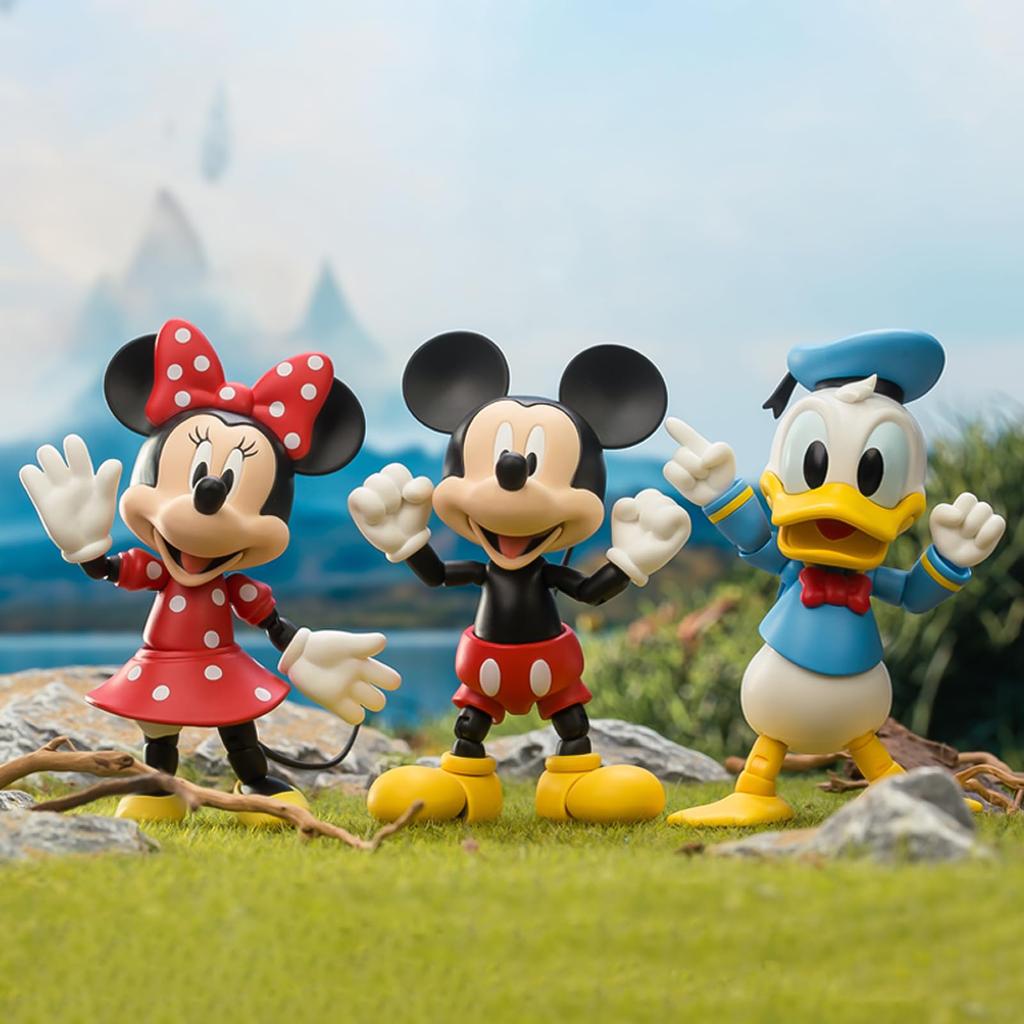 52TOYS Series AND FRIEND 3 In 1 Set Super Movable Action Figure Inches 10 Painted Perfect Gift for Mickey Mouse Fans 3.75' "MICKEY Set" 3.75 (approx.