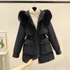 Down Cotton-padded Jacket for Women In Winter, New Style, Loose, Slimming, Live-in, Removable Liner, Cotton-padded Jacket