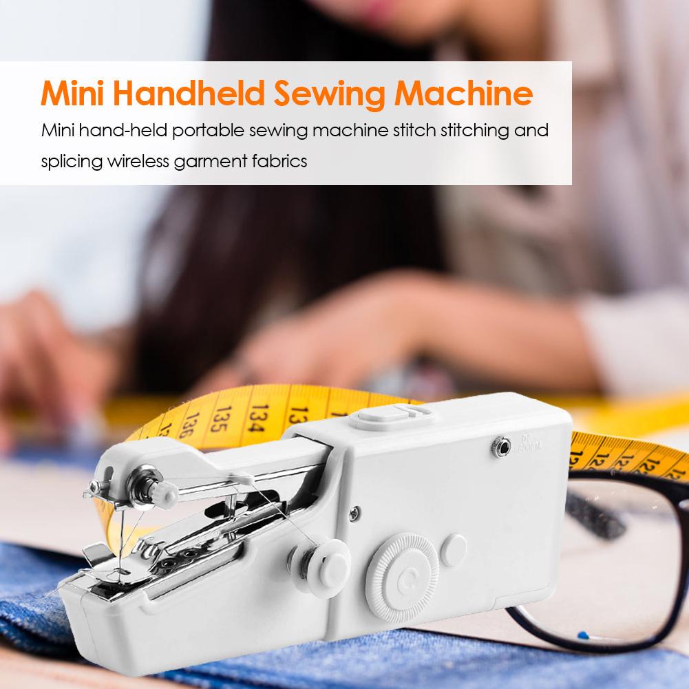 MIni Handheld Sewing Machines Portable DIY Needlework Battery Home Supplies