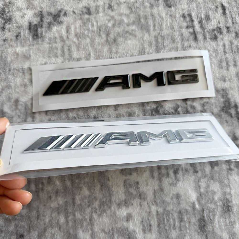 Para acessórios AMG Mercedes Benz A B C E G CLA W211 W203 W204 W210 1 peça Adesivo de Letras Emblema 3D AMG para Porta-malas Traseiro de Carro