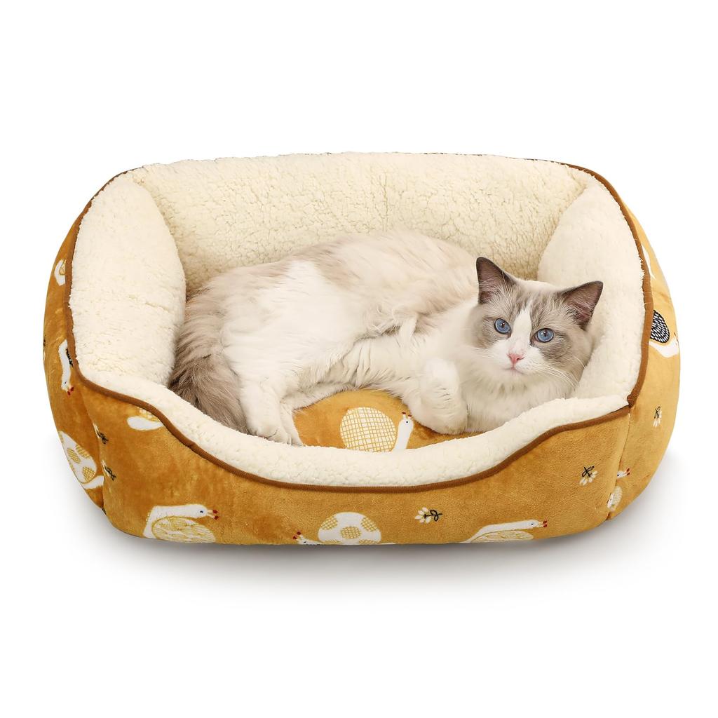 JEMA Pet Cat Dog Pet Sofa for Dogs and Soft 3D Fluffy and Size 60x50x18cm Snail Pattern Bed, Bed, Cushion, Small/Medium Cats, Cotton, Warm, Year-Round