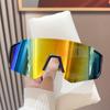 New Outdoor Sports Riding Windproof Sunshade Mirror Sunglasses for Men Women Large Frame Slimming
