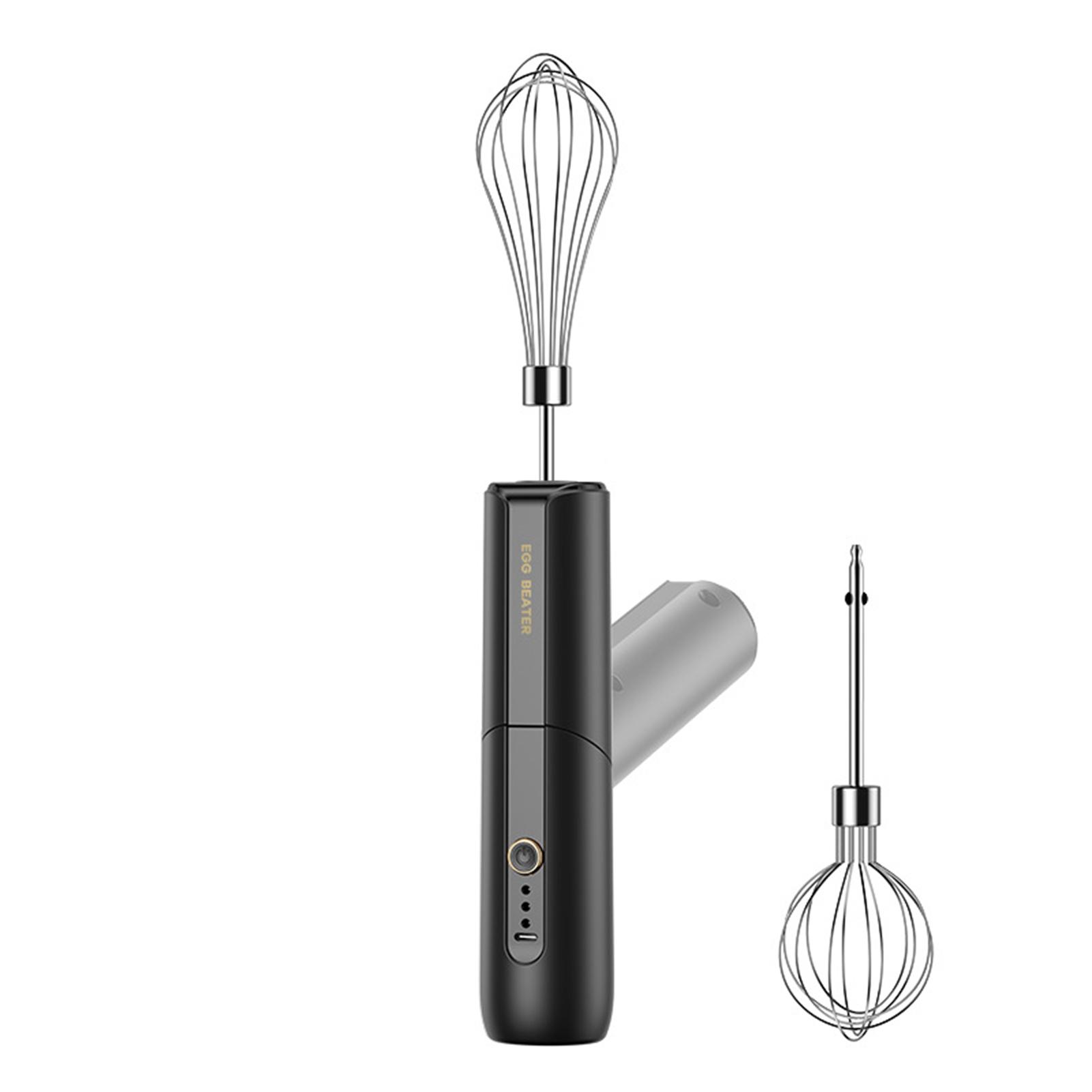 

Беспроводной электрический венчик со складной ручкой, практичный миксер для еды, антикоррозийный, с антипригарным покрытием, блендер для выпечки, кухонные гаджеты CHINA чёрный