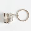 Pack of 5 Coffee Culture Symbolic Portafilter Keychain Espresso Machine Accessory Bag Pendant Metal Texture for Gifting