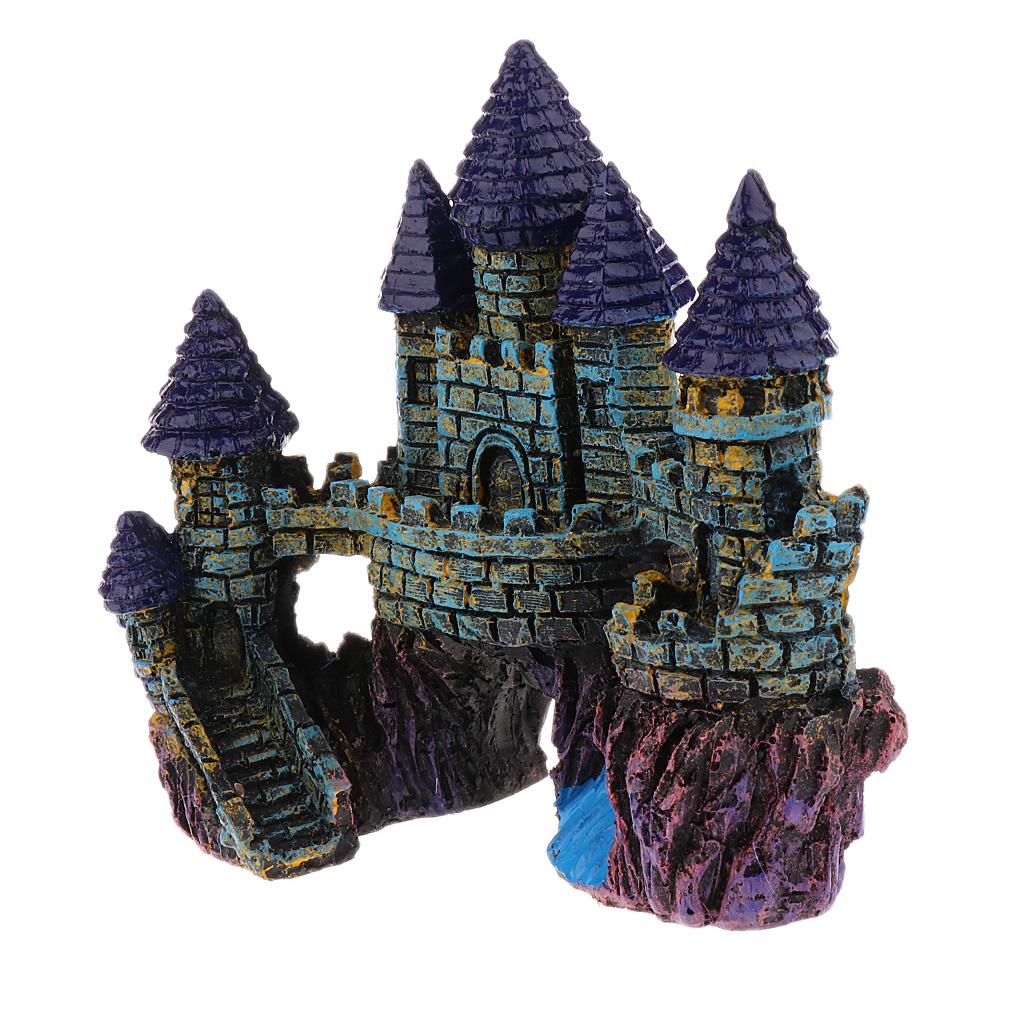 Aquarium Accessories Resin Bridge Fish Landscaping Decor Underwater Rockery Ornament for Fish Tank Castle