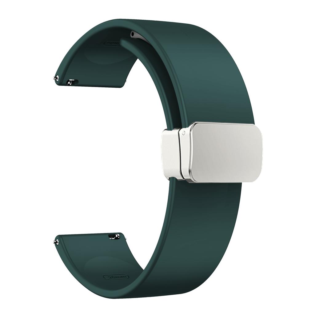 Sport Bands for Huawei Watch 4/Watch 4 Pro/Watch 3/Watch 3 Pro,Silicone 22mm Watch Strap with Silver Magnetic Folding Buckle